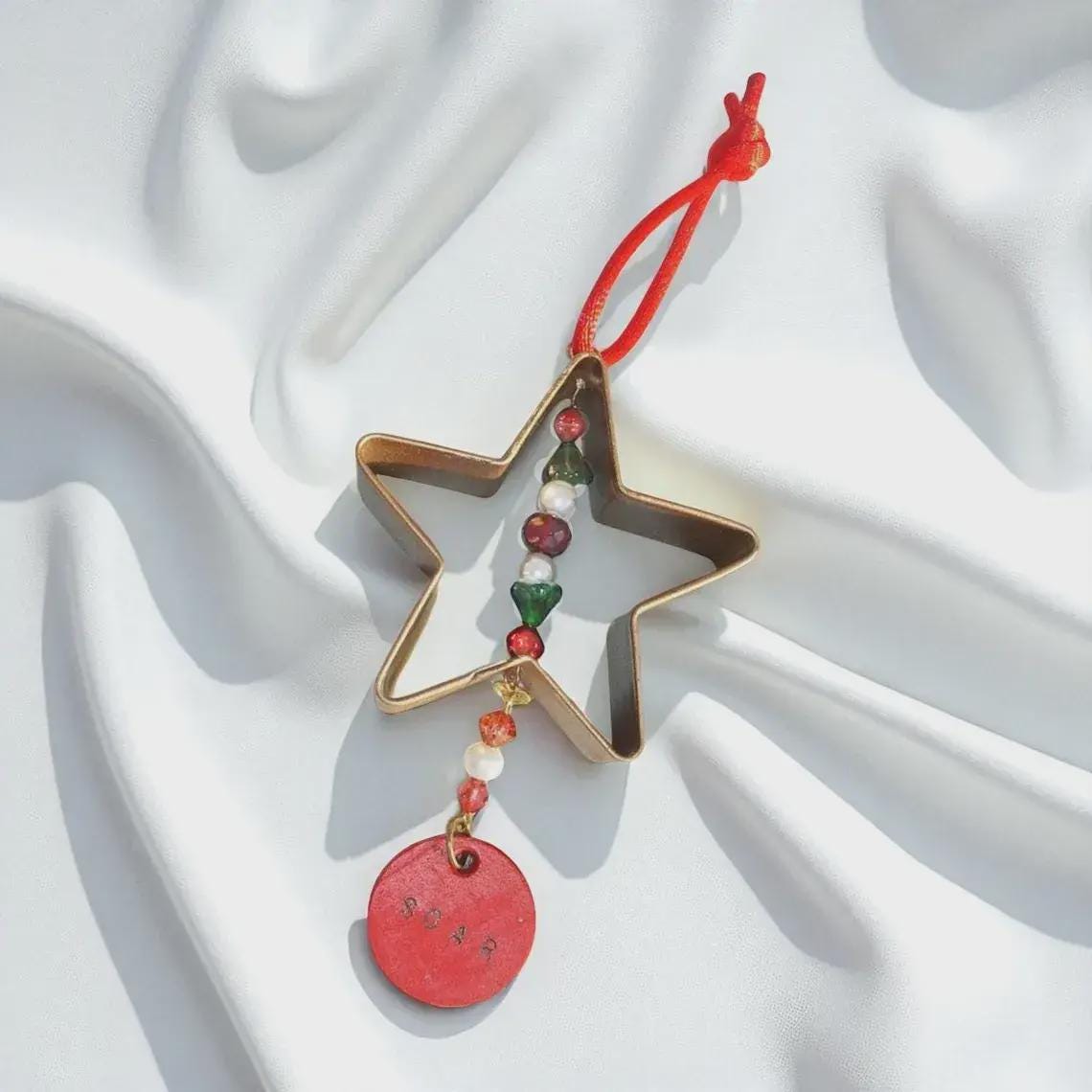 SOAR Star Shaped Cookie Cutter Holiday Ornament, Handmade Christmas Ornament, Xmas Decoration, Holiday Kitchen Decor, Gift for Friends - Thumbnail 4