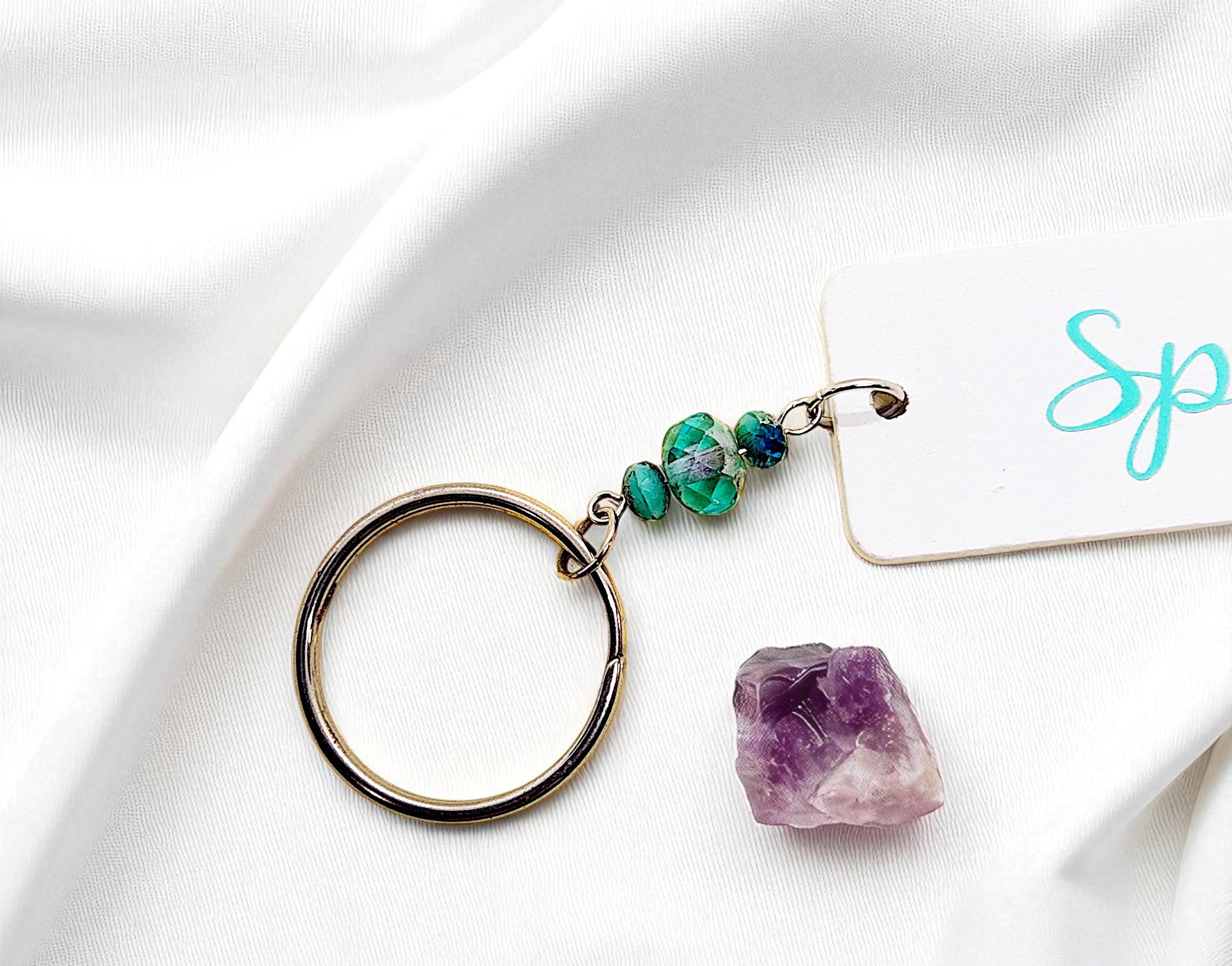 Free Spirit Beaded Tassel Key Ring, Bohemian Handmade Accessories, Boho Keychain, Tassel Keychain, Boho Chic, Beaded Keychain, Birthday Gift - Thumbnail 3