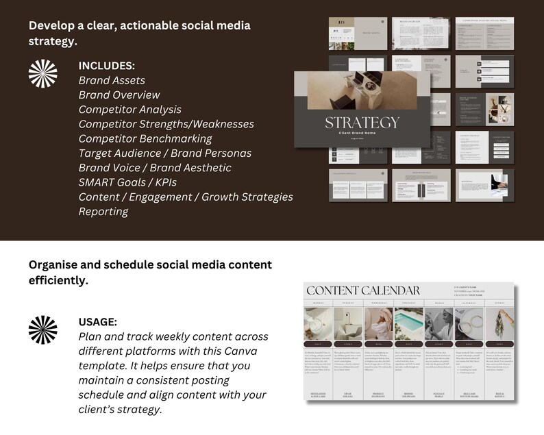 Social Media Manager Canva Template Bundle: Strategy, Audit, Proposal ...