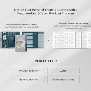 Peut inclure: Un programme d'entra&icirc;nement de 12 semaines, num&eacute;rique et imprimable, pour les entra&icirc;neurs personnels, les coachs de remise en forme et les salles de sport. Le programme comprend 33 pages d'entra&icirc;nements num&eacute;riques et 6 pages de feuilles d'entra&icirc;nement imprimables.