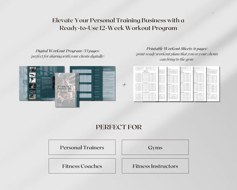 Peut inclure: Un programme d'entra&icirc;nement de 12 semaines, num&eacute;rique et imprimable, pour les entra&icirc;neurs personnels, les coachs de remise en forme et les salles de sport. Le programme comprend 33 pages d'entra&icirc;nements num&eacute;riques et 6 pages de feuilles d'entra&icirc;nement imprimables.