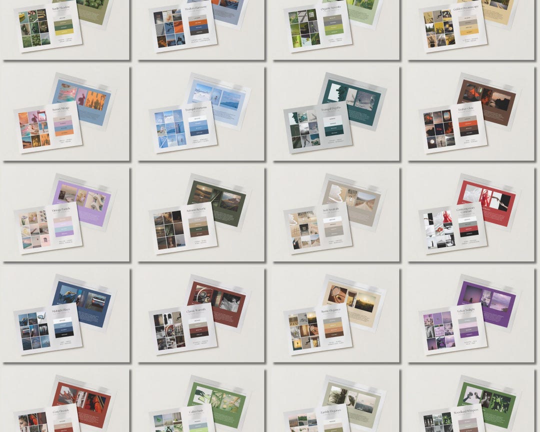 Canva Moodboard Color Palette Templates for Branding (digital Download ...