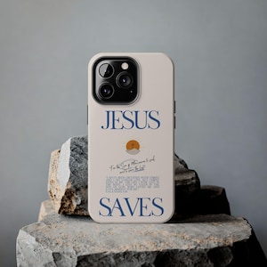 Jesus Phone Case | Cover For iPhone 17 16 15 14 13 12 Mini Plus Pro Max 11 7 8 XR | By KingdomCultureMerch image 1