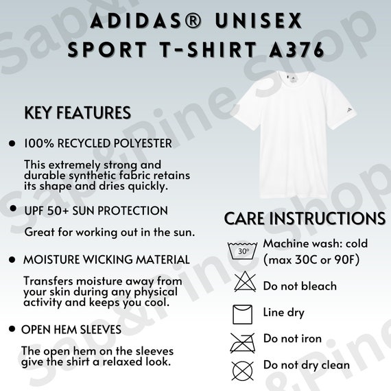 Adidas shirt size chart deals