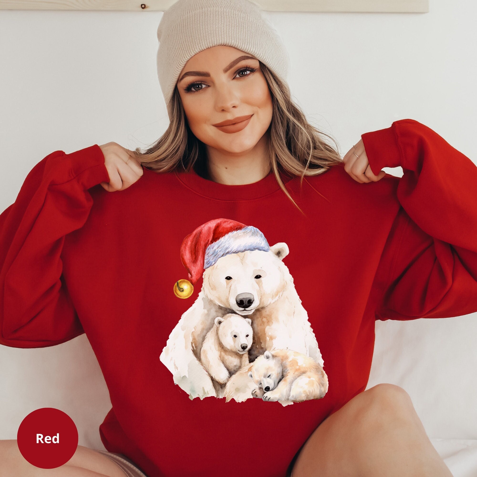 Sweater Xmas Bear Etsy