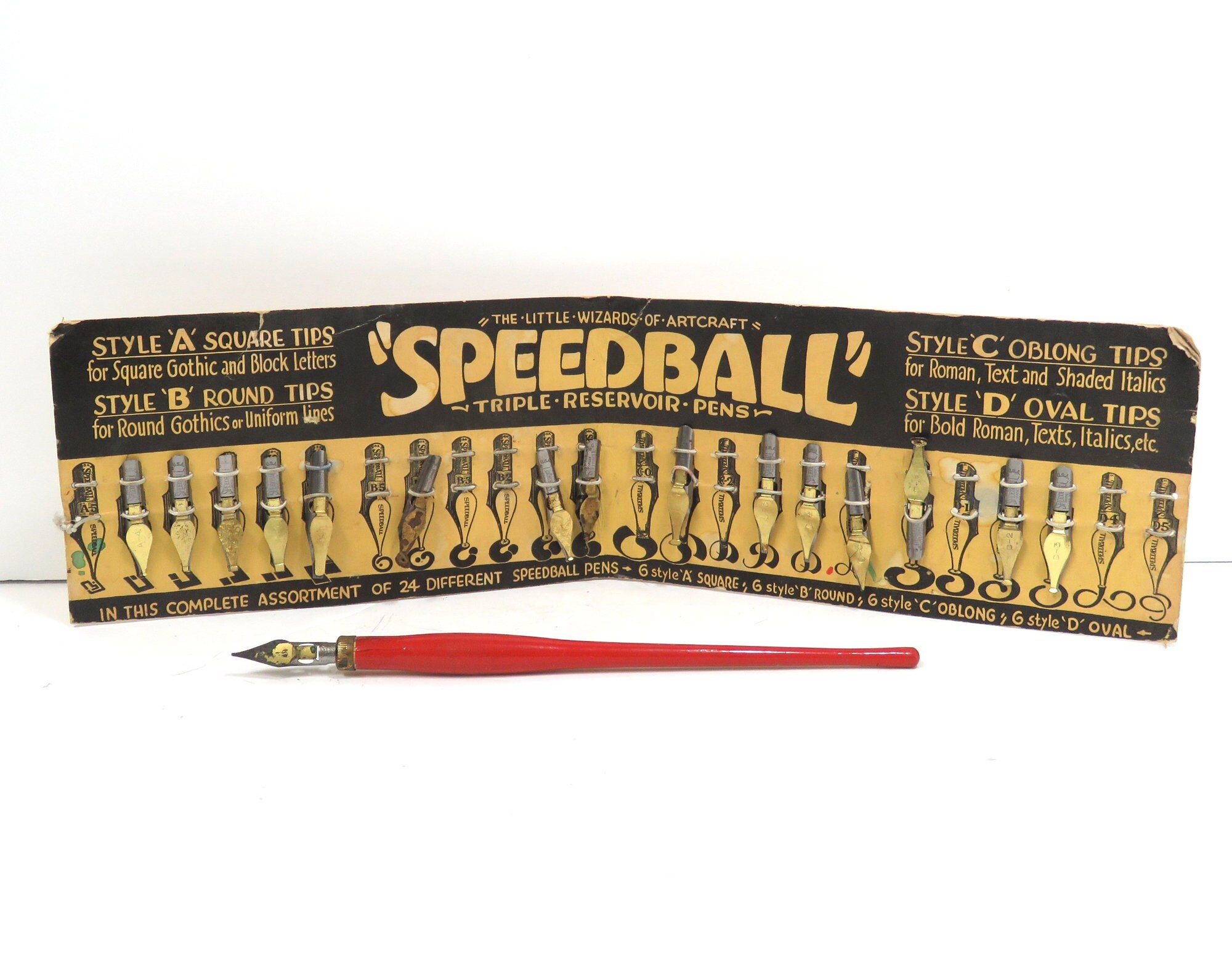 Speedball Broad Edge B-Series Round Calligraphy Nibs and Sets