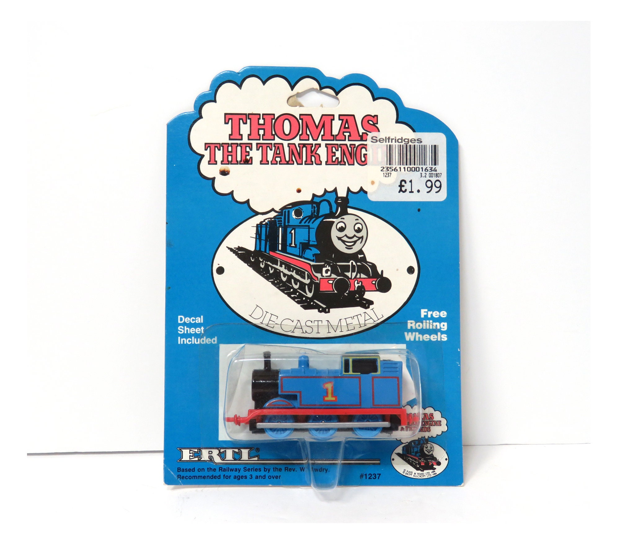 Ertl Sticker Paper Face James Red Thomas the Tank Engine & Friends - Boxed