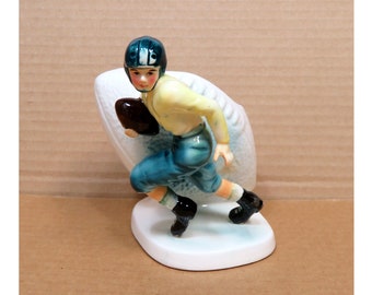 Relpo Football Player Planter Vase dated 1950/ Samson Import Co Pottery 413B/ Retro Vintage Sports Memorabilia