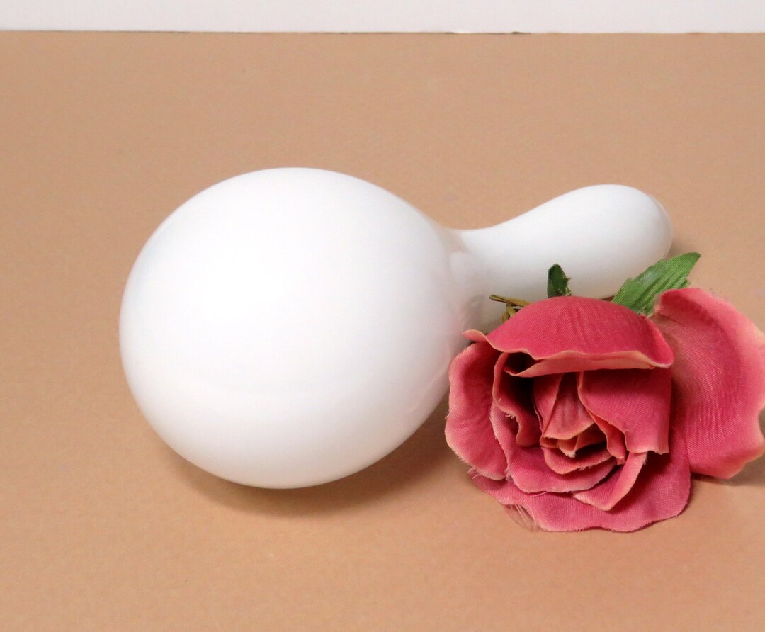 Milk Glass Darning Egg/ Opaque White Blown Glass/ Vintage Sock Etsy