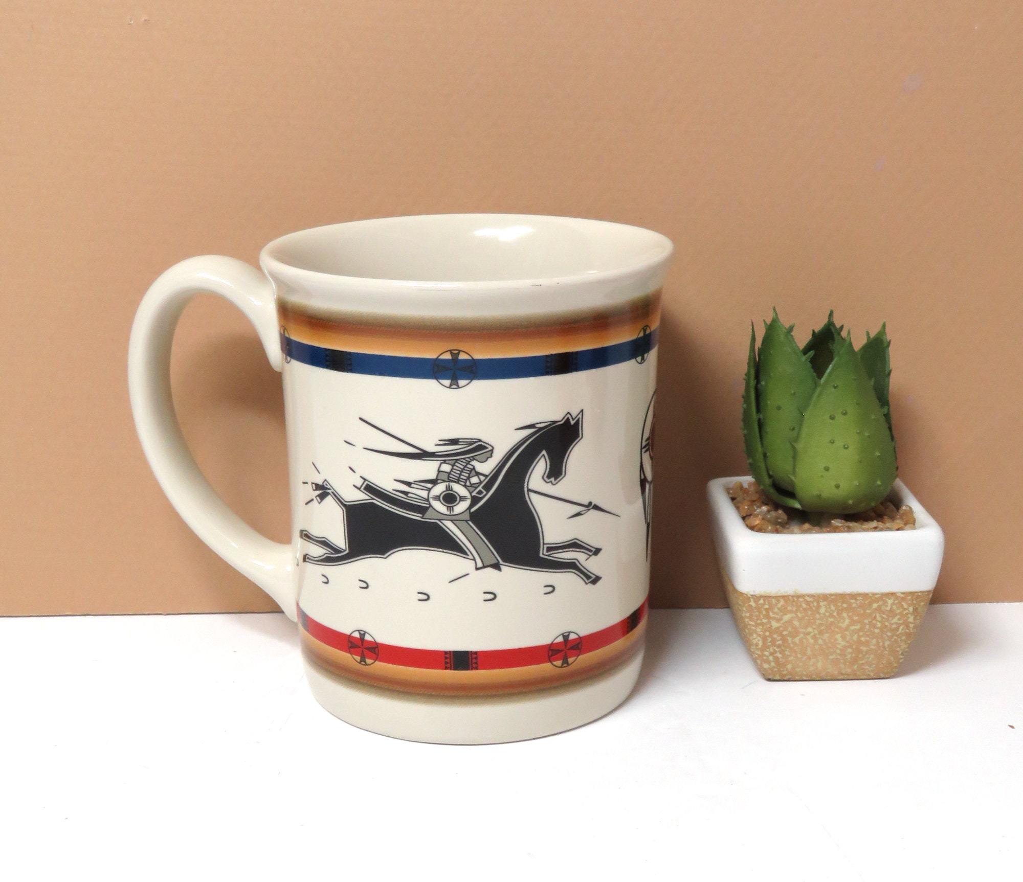 Pendleton Coffee Mug Lakota Way of Life/ 18 Oz Legendary Collection/  Buffalo Hunter Horse 