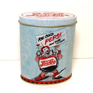 Pepsi Tin Container - Etsy