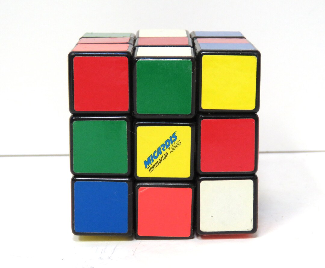 Vintage Rubiks Cube Advertising Micardis/ Pharmaceutical Drug Promotional Toy Etsy