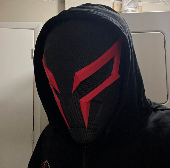 Spider-Man 2099 Inspired Cosplay Helmet – 3D Printed Wearable Mask, Miles Morales Style, Superhero Costume Prop, Comic Book Fan Gift
