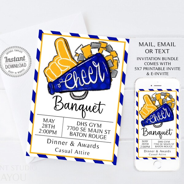 End of Season Banquet Editable Program Etsy