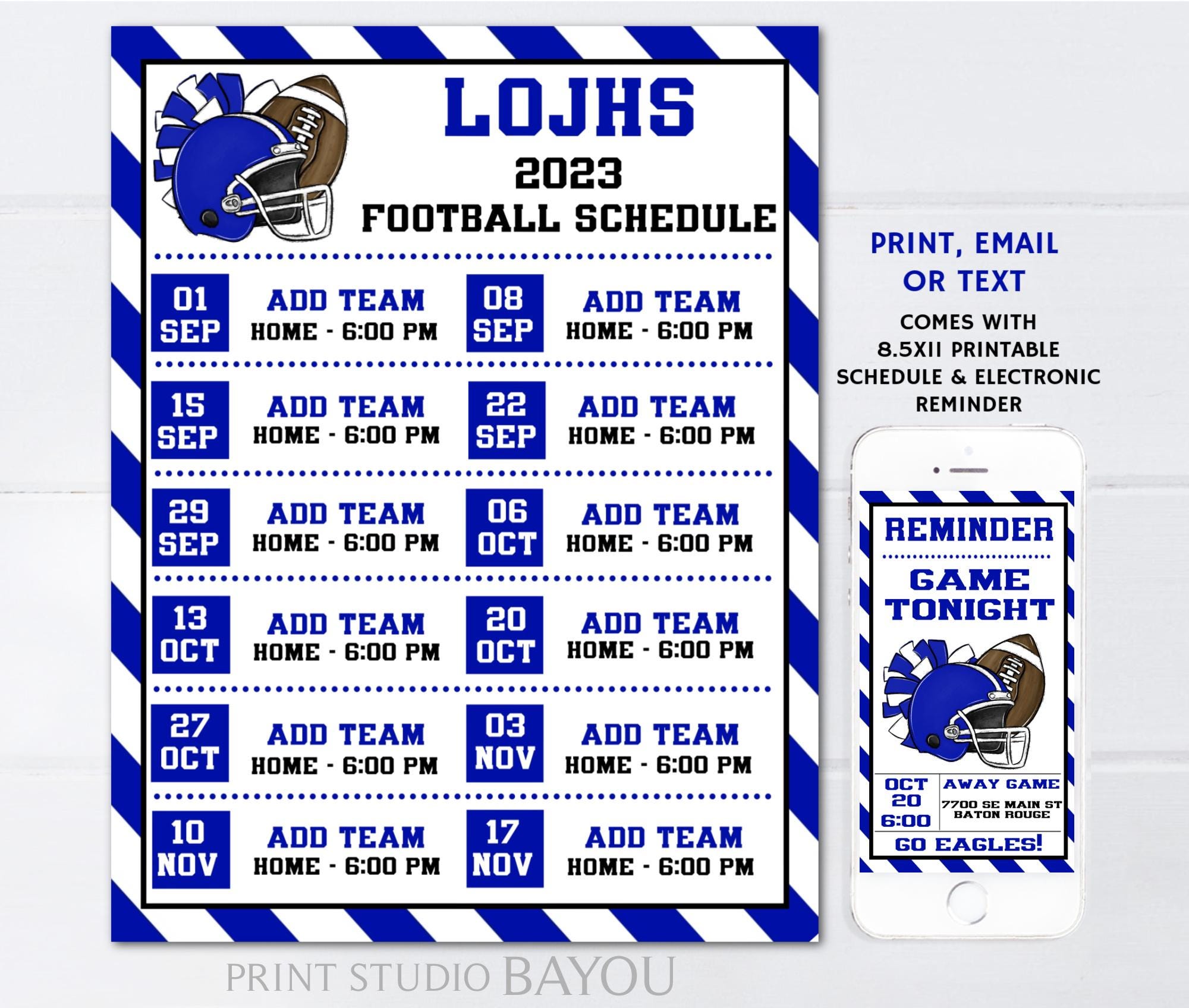 customizable-football-game-schedule-football-game-calendar-football-planner-game-text-reminder-printable-editable-digital-template-etsy