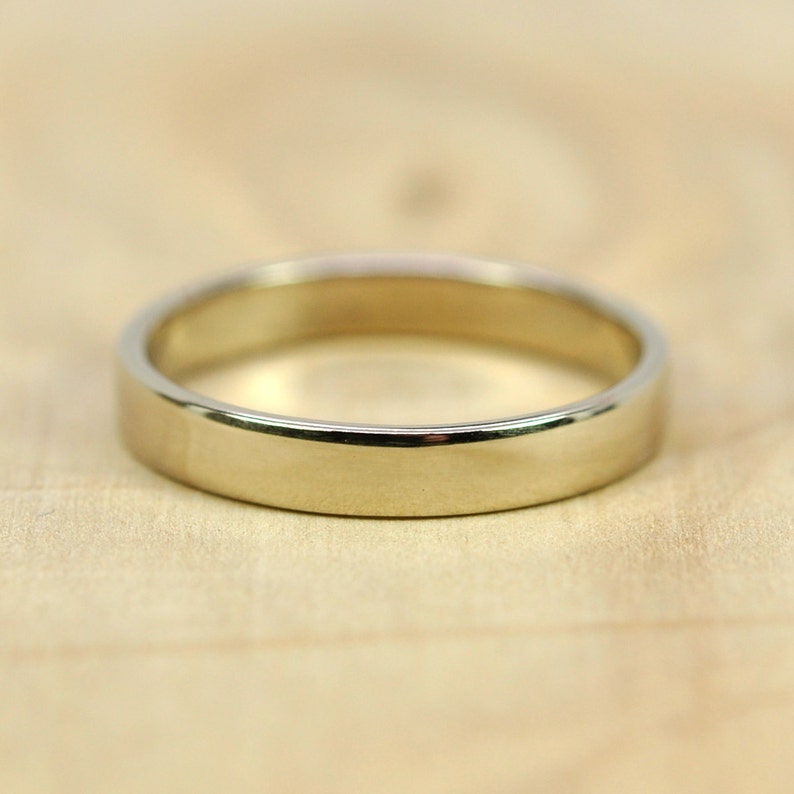 any size available 3mm Smooth Texture Wedding Ring 14K Palladium White Gold Band Rutledge Jewelers