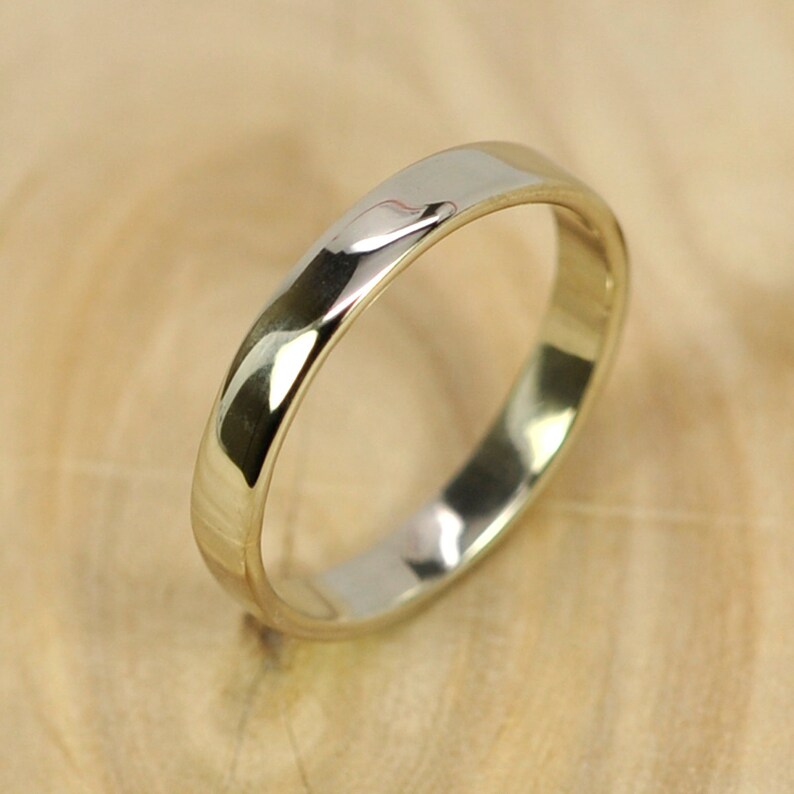 any size available 3mm Smooth Texture Wedding Ring 14K Palladium White Gold Band Rutledge Jewelers