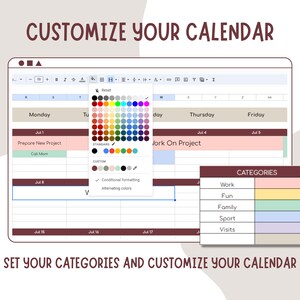Yearly Planner Google Sheets Template | Daily Checklist | Instant ...