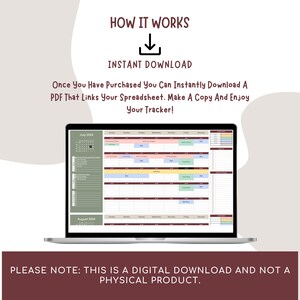 Yearly Planner Google Sheets Template | Daily Checklist | Instant ...