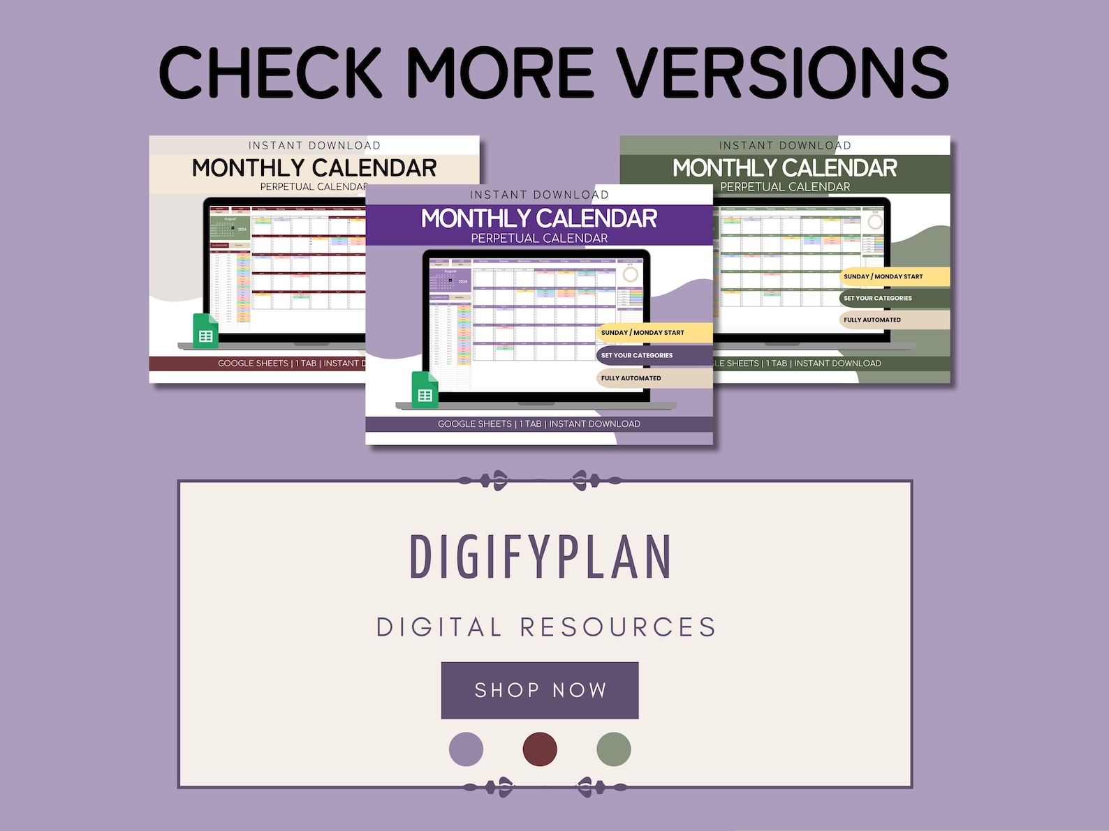 Monthly Calendar Spreadsheet Google Sheets | Daily Schedule Spreadsheet ...