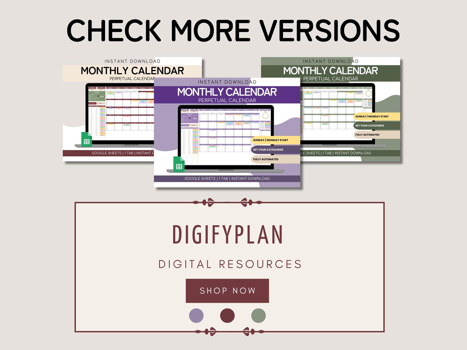 Monthly Calendar Spreadsheet Google Sheets | Google Sheets Daily ...