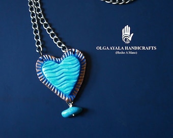 Ocean Heart Necklace