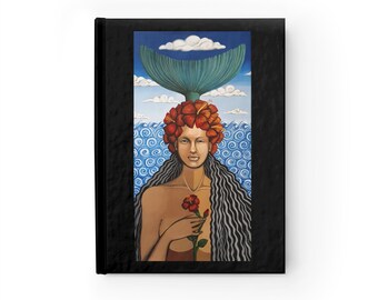 Mermaid with Hibiscus Journal - Blank