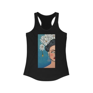 Frida with Daisies Women&#39;s Ideal Racerback Tank