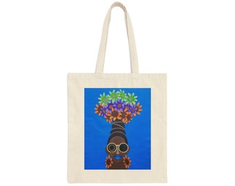 Colorful Queen #2 Cotton Canvas Tote Bag