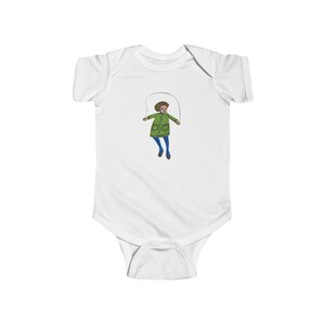 Jumping Rope Infant Fine Jersey Bodysuit image 1