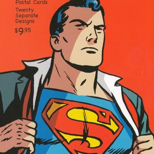 Venti cartoline postali preaffrancate e non aperte da 24 centesimi dei supereroi della DC Comics degli Stati Uniti