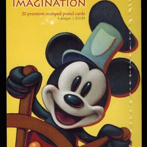 US The Art of Disney Imagination Set mit zwanzig unbenutzten 27 Cent Postkarten