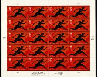 2004年米国オリンピック未使用37セント切手20枚セット