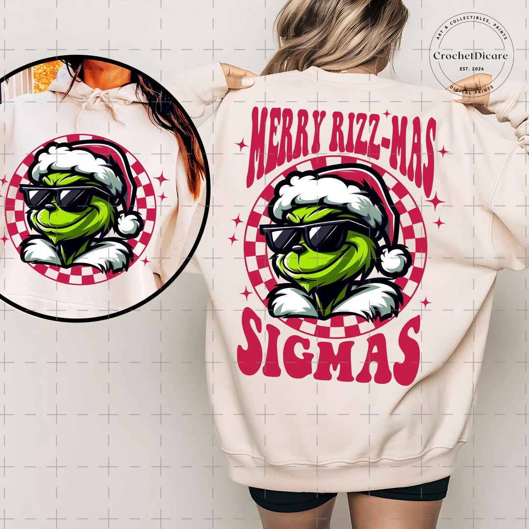 Bundle Merry Rizz Mas Sigmas Santa Png, Mean Guy Christmas Movies Png ...