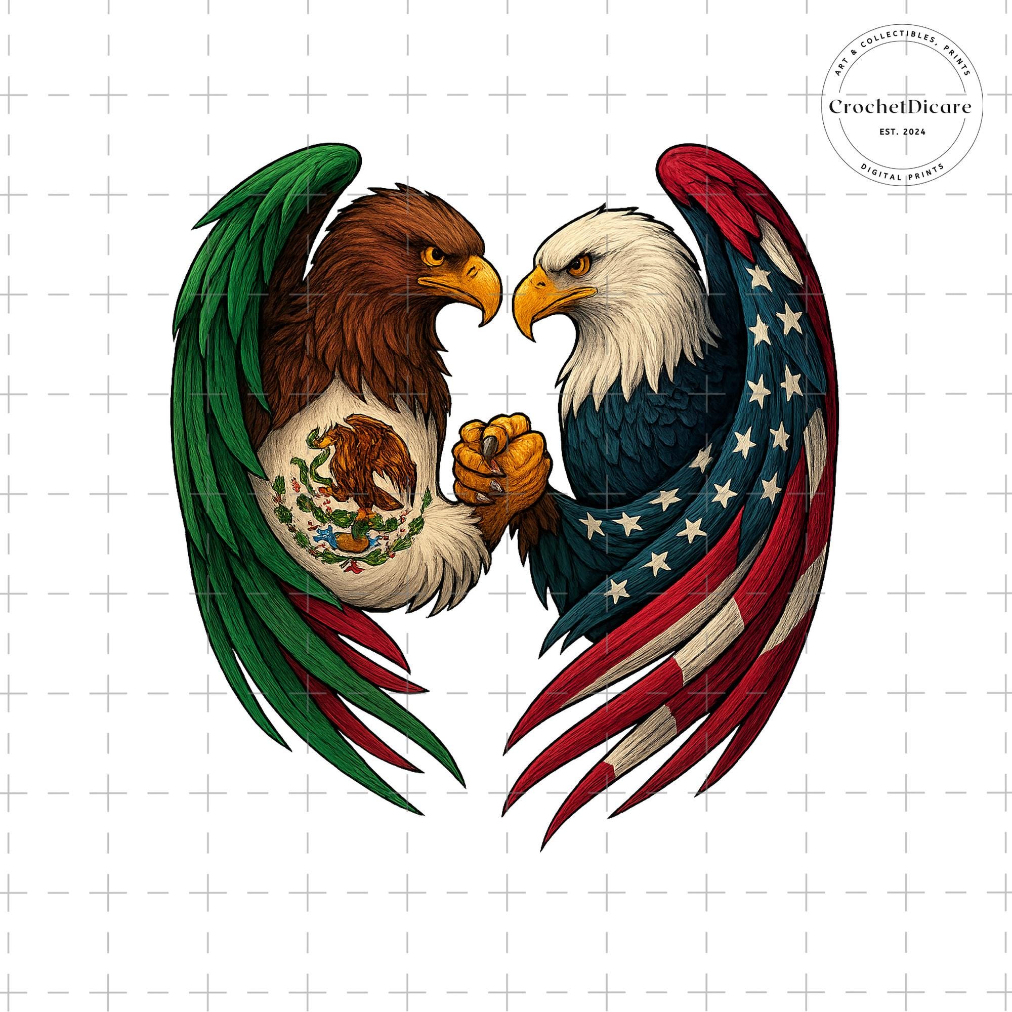 Mexican American Flag PNG, Cinco de Mayo Digital Download, Viva Mexico PNG Clipart, Immigrant Pride PNG, Mexican Roots Sublimation Design