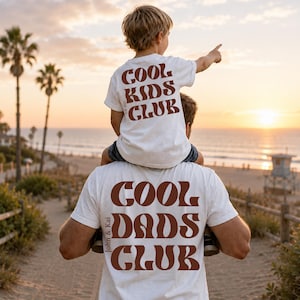 SVG PNG personalizado para el Club de Papás Geniales, Camisetas a juego para papá e hijo, SVG del Club de Niños Geniales, SVG para papá e hijo, SVG del Año del Padre, Día del Padre, Regalo para papás primerizos