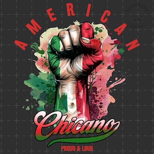 American Chicano Png, Mexicana Latino Pride, Spanish PNG Files Digital Download Hispanic Culture, Mexican Typography Design Multicultural