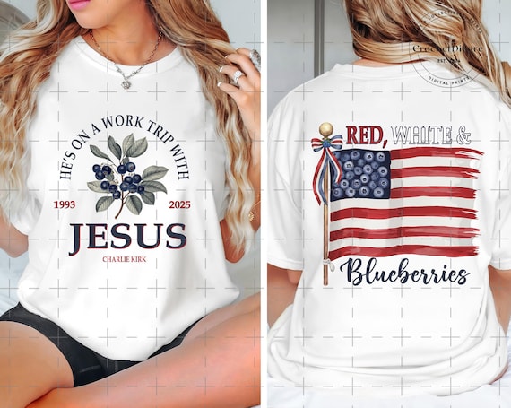 He's on a Work Trip with Jesus Bundle PNG, Charlie Kirk Png, Faith Based Inspired By Erika Kirk Png, Gift for Conservatives Free Speech Png