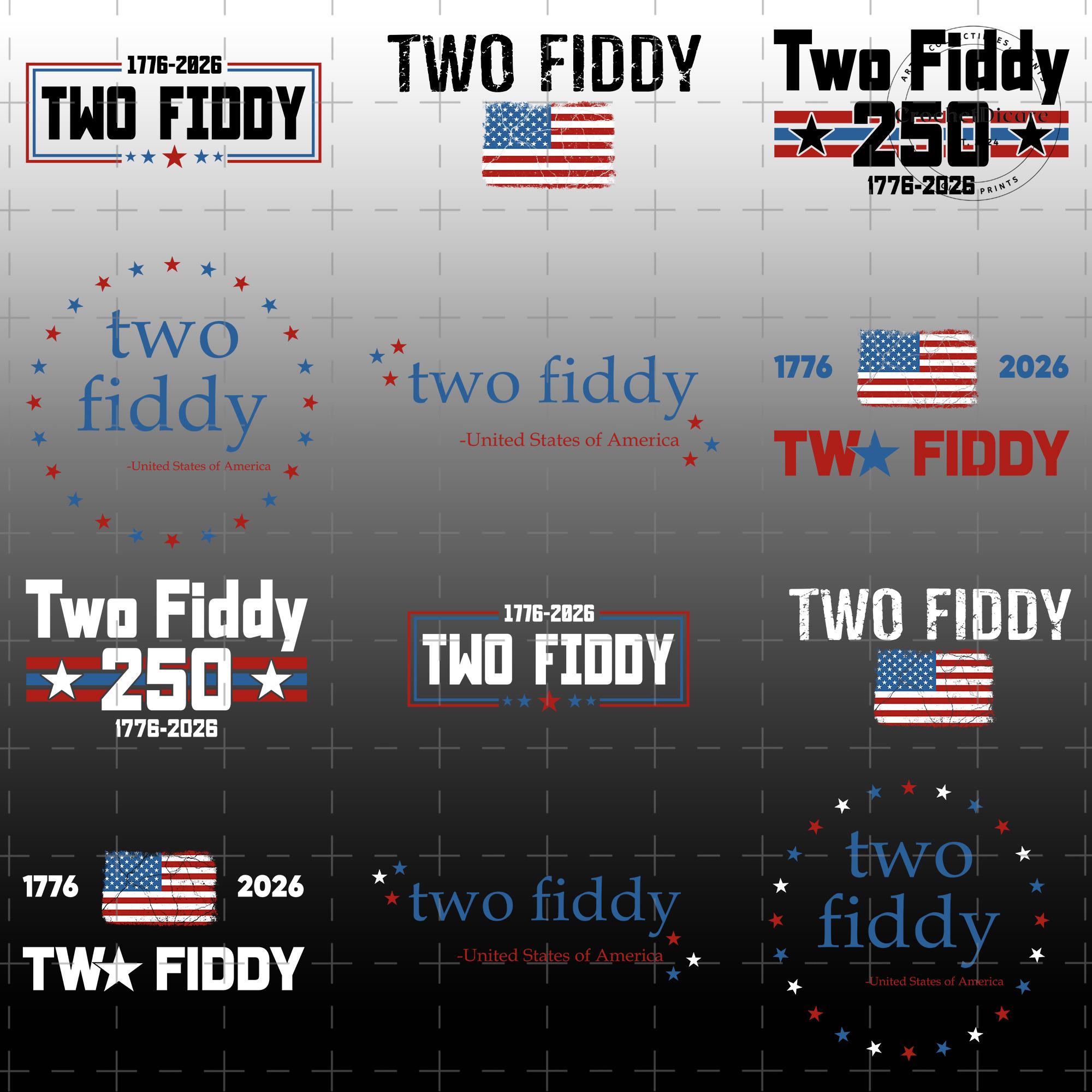 Two Fiddy Two Fiddy 250 PNG SVG Bundle, America 250th Anniversary Shirt Design ...