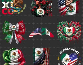 USA Mexican Flag PNG, American Eagle, Patriotic Clipart, Mexicana Latino Pride, Independence Day, Spanish Png, Latino Png, Mexico Png