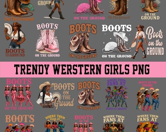 Bundle Boots On the Ground PNG, Line Dance Southern Soul Blues RnB Workout Cowboy Boots Pink Cowgirl Boots PNG Sublimation, Melanin Women