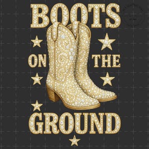 Rhinestone Boots On the Ground PNG, Line Dance Southern Soul Blues RnB Workout Cowboy Boots Pink Cowgirl Boots Sublimation,Melanin Women Png