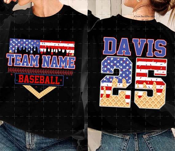 Personalized Baseball Team Png, Patriotic Baseball Mama PNG, Red white and Blue Drip Png, 4th of July Baseball PNG Sublimation for Sport Mom