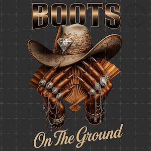 Rhinestone Boots On the Ground PNG, Line Dance Southern Soul Blues RnB Workout Cowboy Boots Pink Cowgirl Boots Sublimation,Melanin Women Png