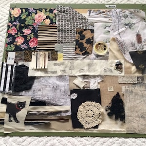 Slow Stitching Fabric Pack: Couture Textiles, Crazy Patch No 10