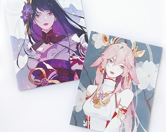 genshin impact raiden shogun yae miko small prints