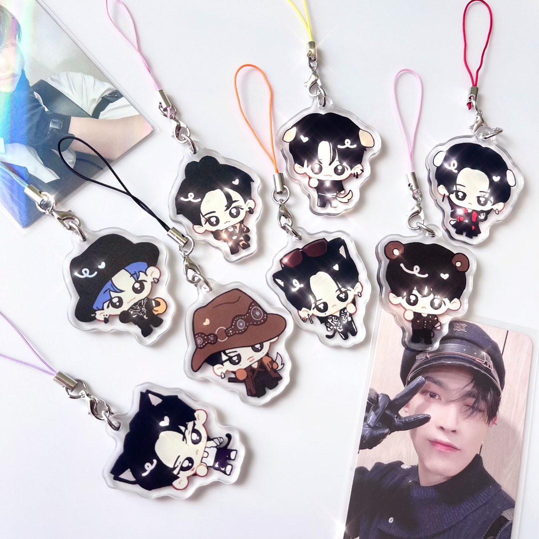 Ateez Bouncy Acrylic Phone Charms Etsy Canada