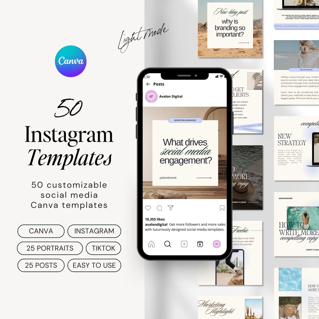 Plantillas Canva para Instagram / Publicaciones de Instagram ...