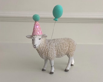 Sheep Cake Topper: Farm Birthday Party Decoration & Keepsake