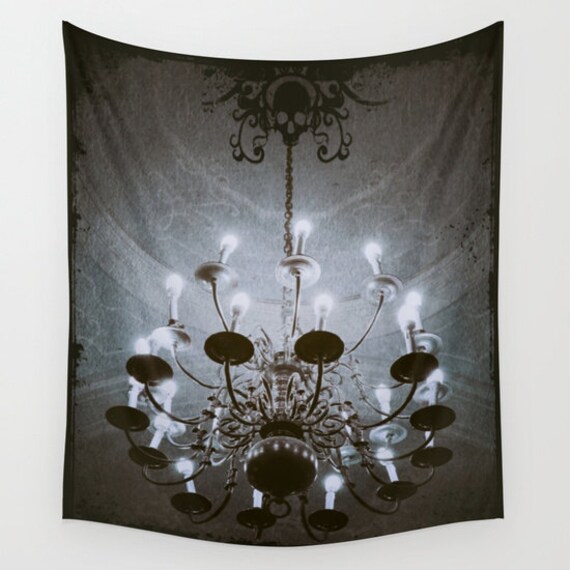 Chandelier Wall Tapestry Goth Large Size Wall Art Modern Etsy
